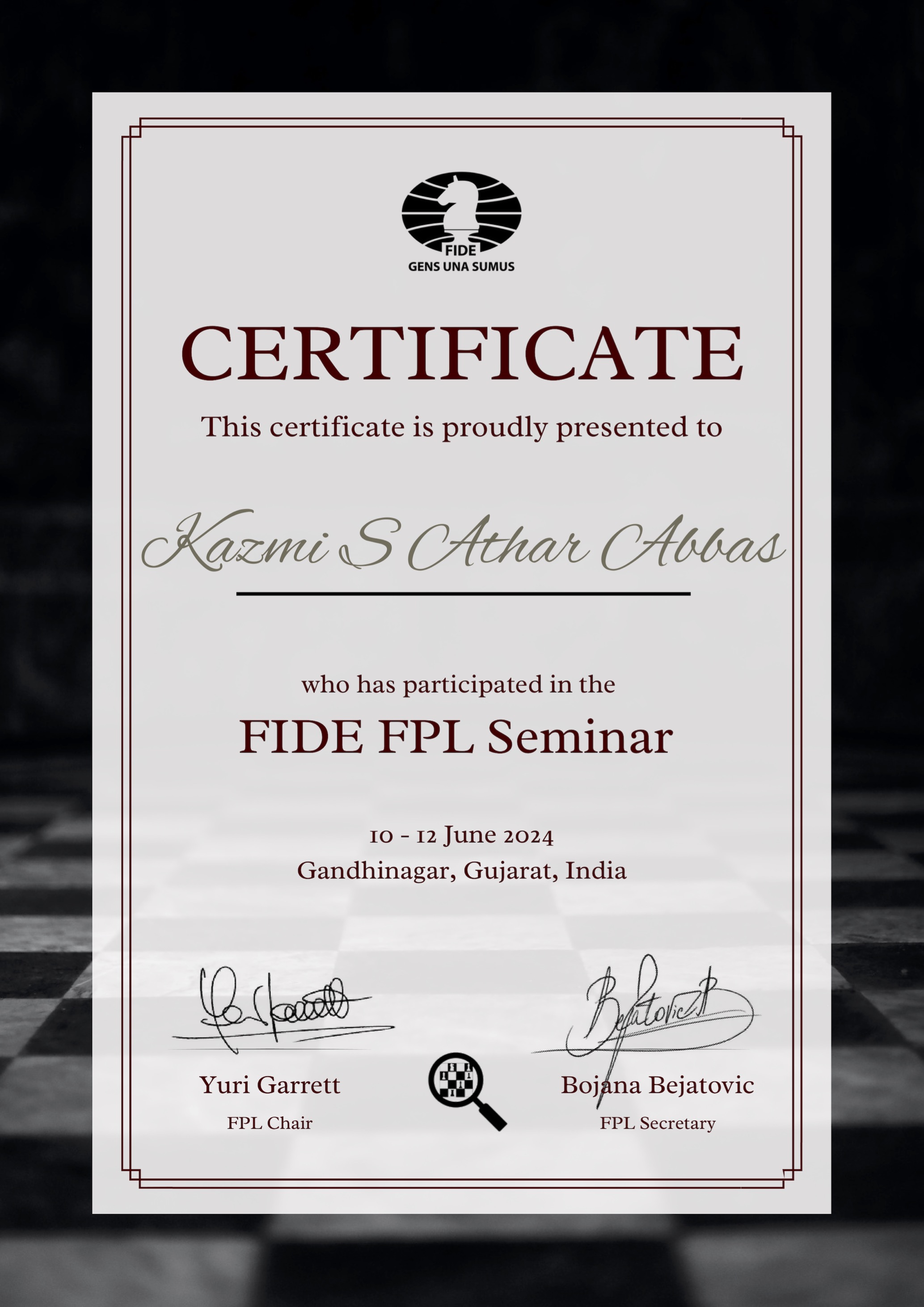 FIDE FPL Seminar